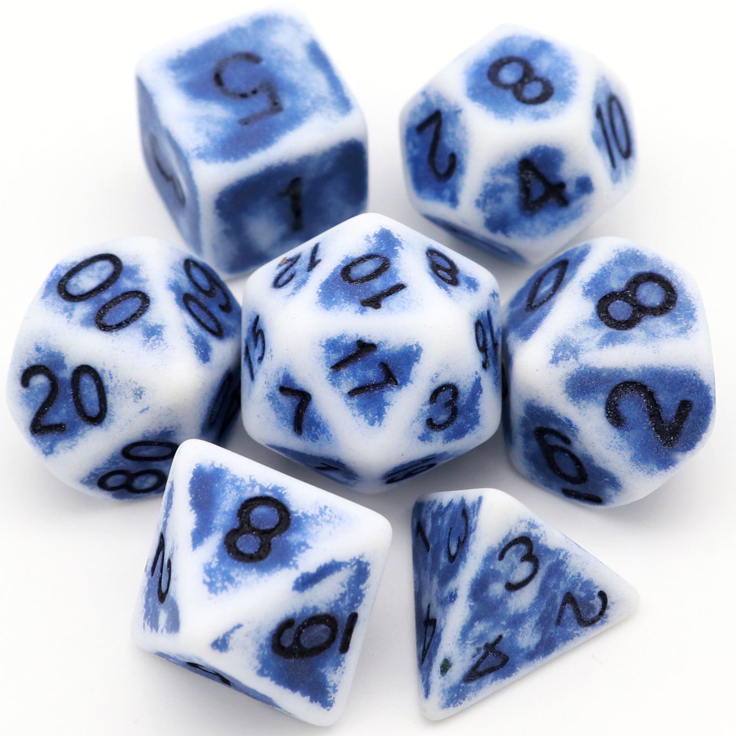 Haxtec Antique DND Dice Set Ancient Blue