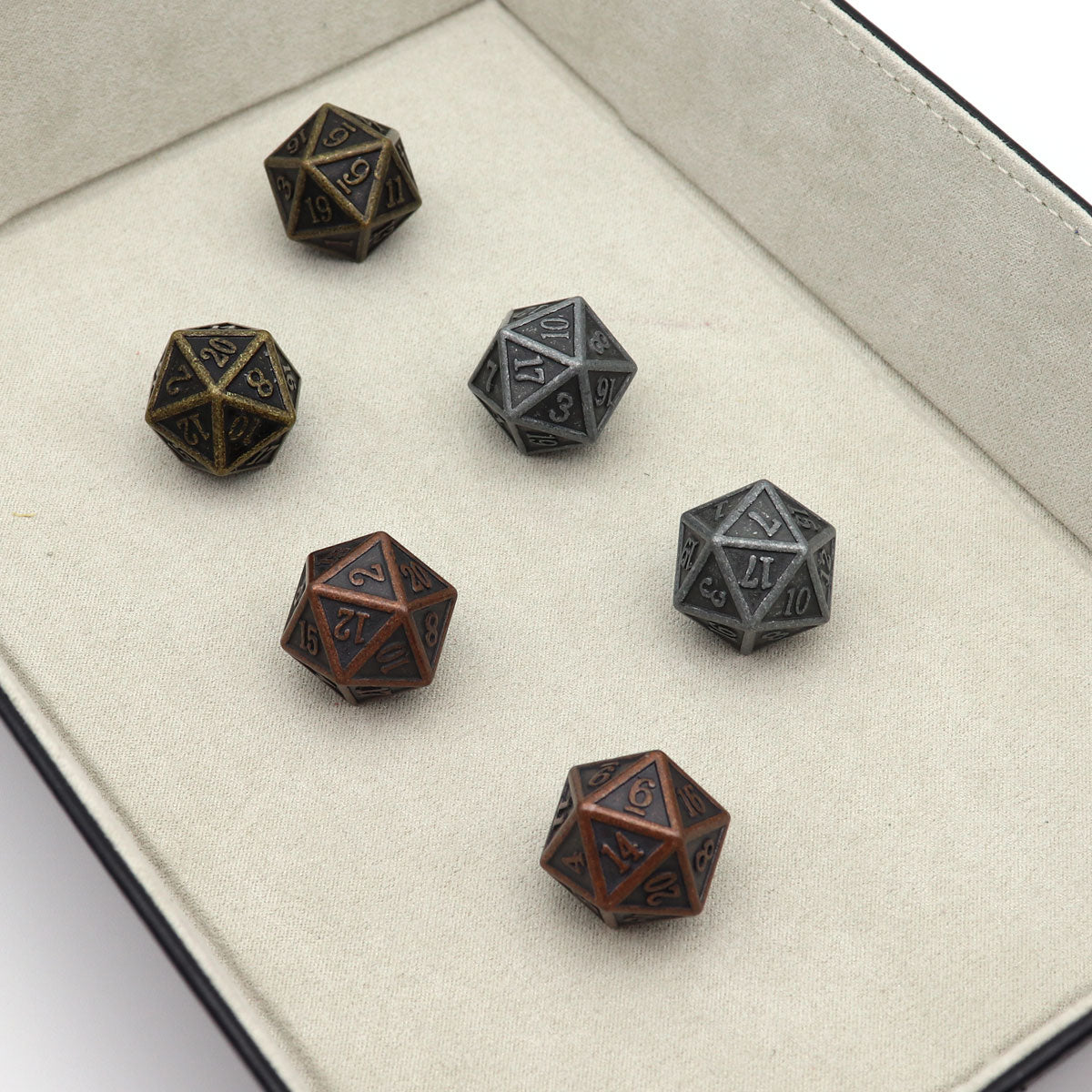 Haxtec Singe D6 and D20 Dice Polyhedral DND Dice 6 Sided 20 Sided