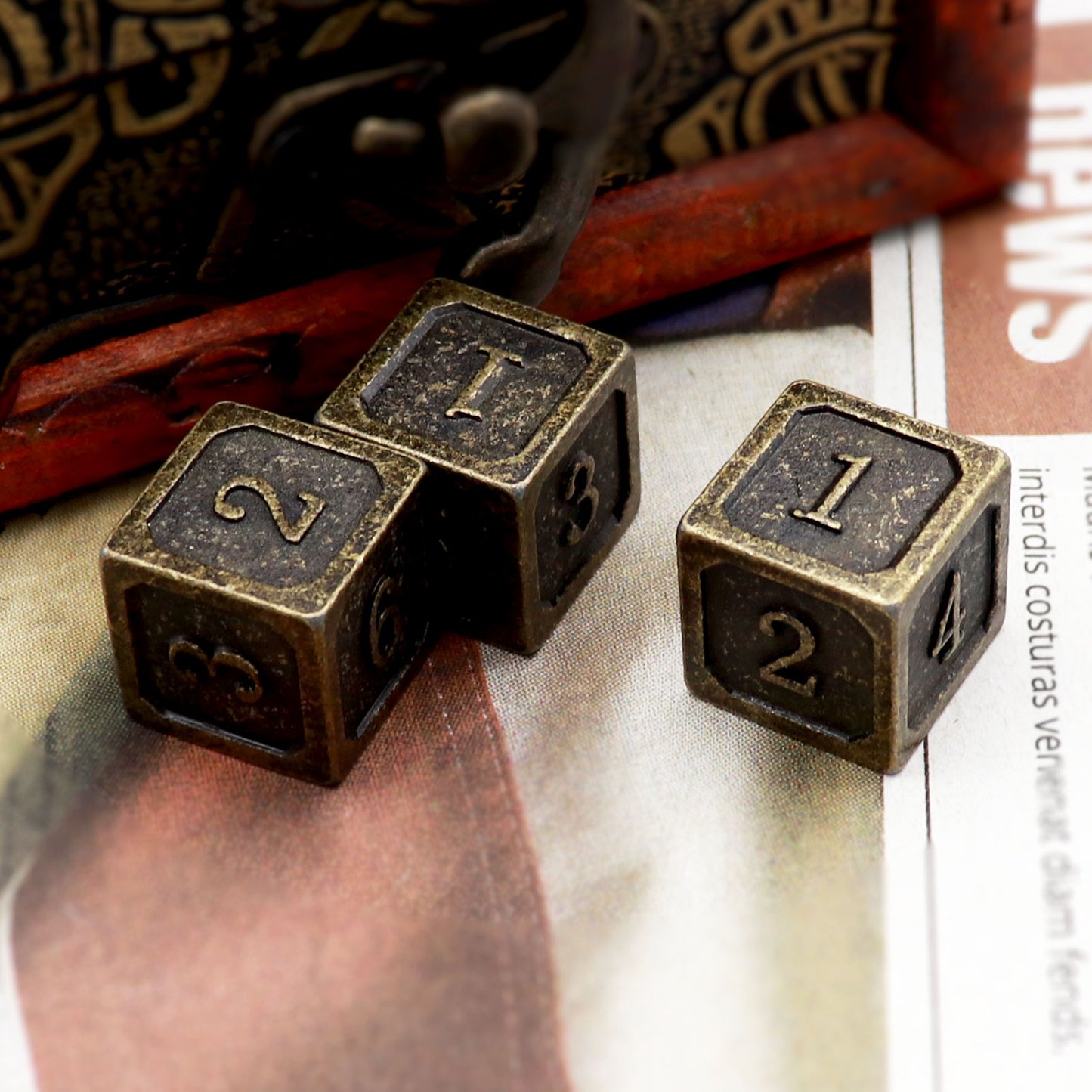Haxtec Singe D6 and D20 Dice Polyhedral DND Dice 6 Sided 20 Sided
