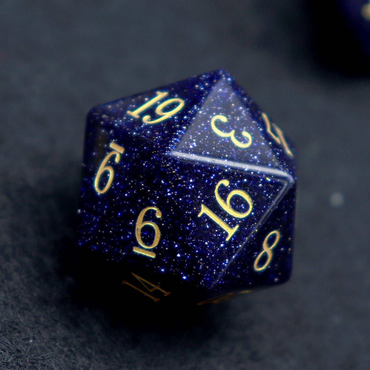 blue sandstone dice, sandstone dice, stone dice, blue dice, gemstone dice