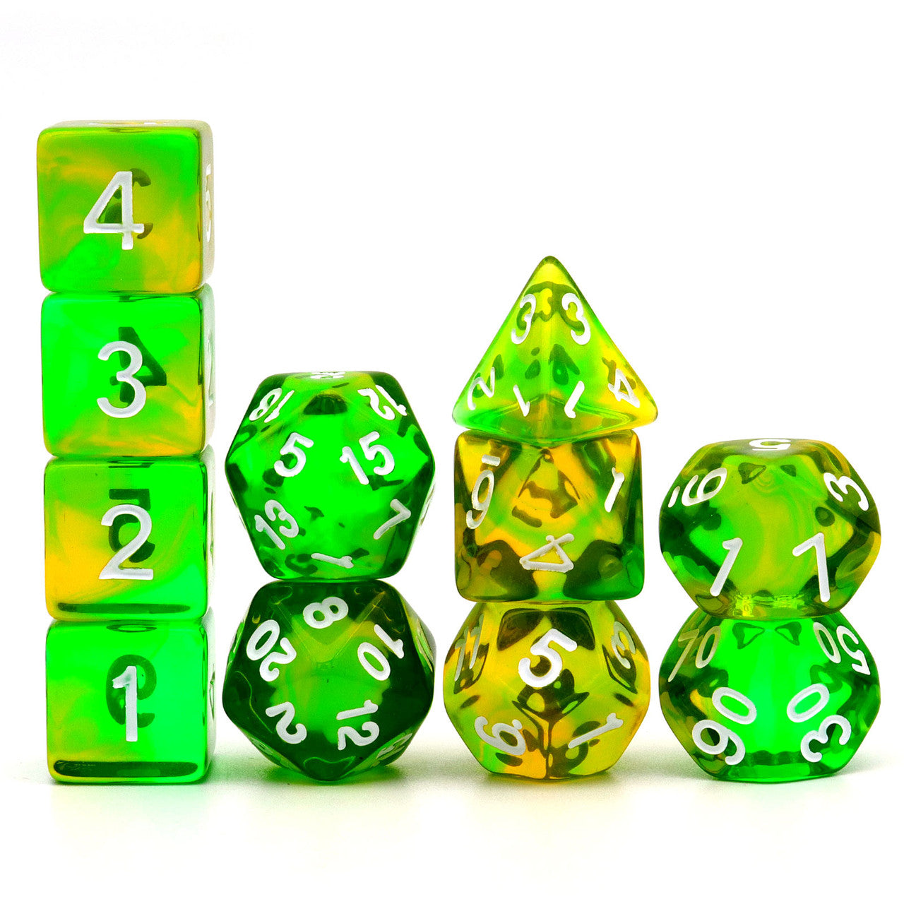 rpg dice,yellow dice, dnd dice