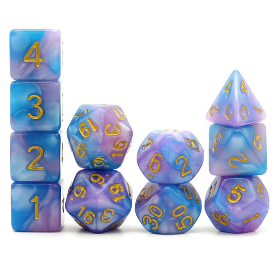 dnd dice, rpg dice, blue dice, dnd dice set,purple dice,