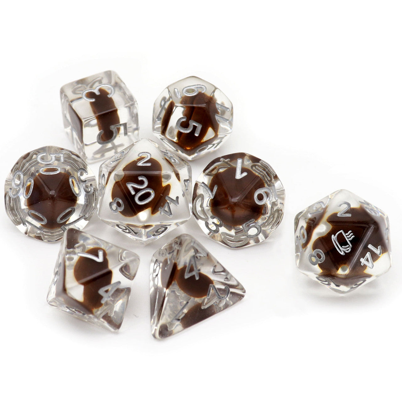 coffee dnd dice set