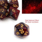 7PCS Nebula Glitter DND Dice Set-Red Black Nebula