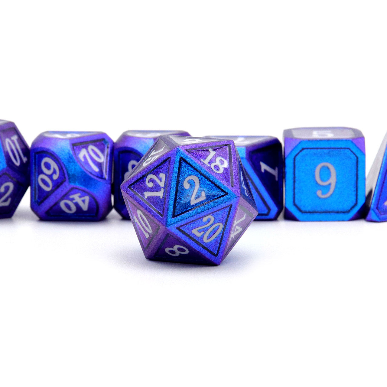 dnd dice,metal dice,rpg dice, blue dice,classic collection,