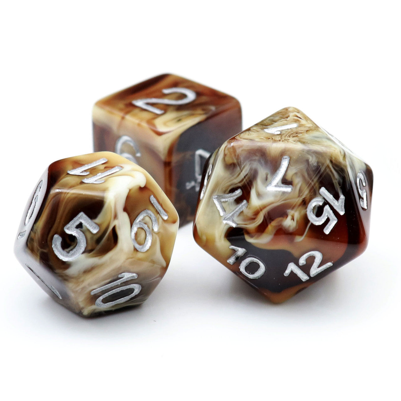 coffee dice d&d dnd dice set haxtec