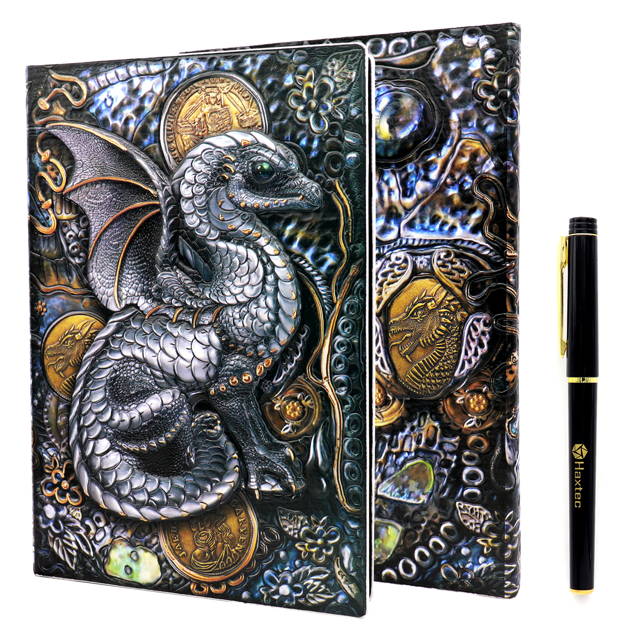Unleash Your Inner Dragon: 3d Embossed Journal Pen Set - Temu