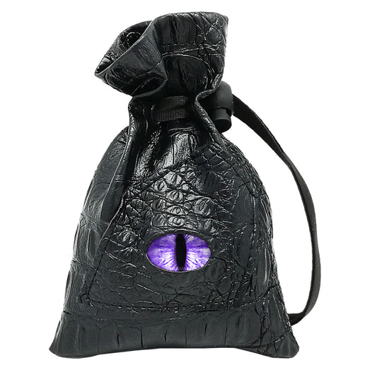 Dragon Eye Leather Dice Bag-Mama Dragon-Lavender Eye