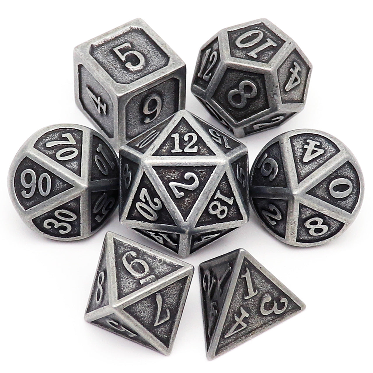 D&D Metal Dice Set for DND Game-Antique Copper