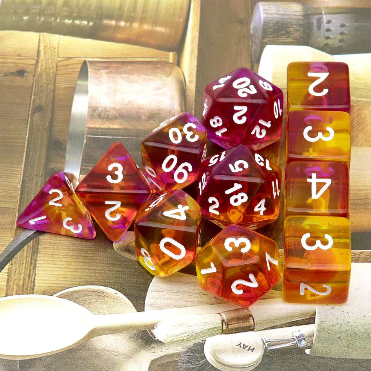 resin dice,dnd dice set,rpg dice