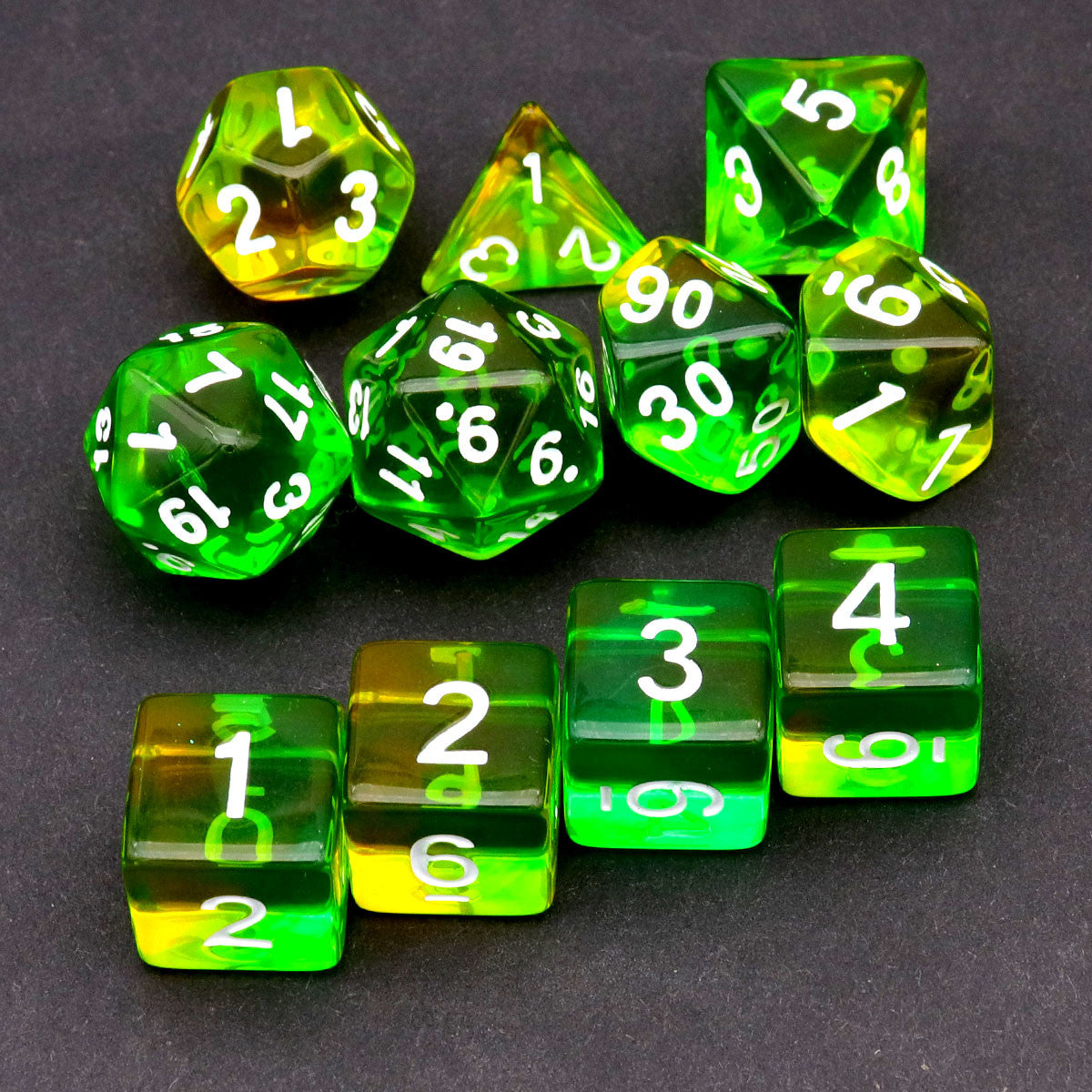 rpg dice,yellow dice, dnd dice