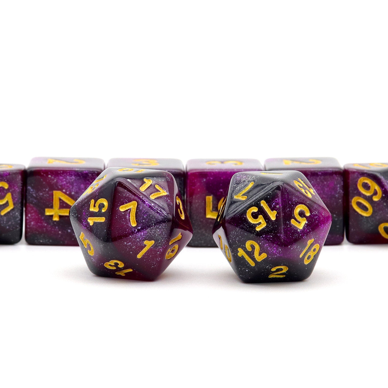 dnd dice, rpg dice, purple dice, dnd dice set,black dice