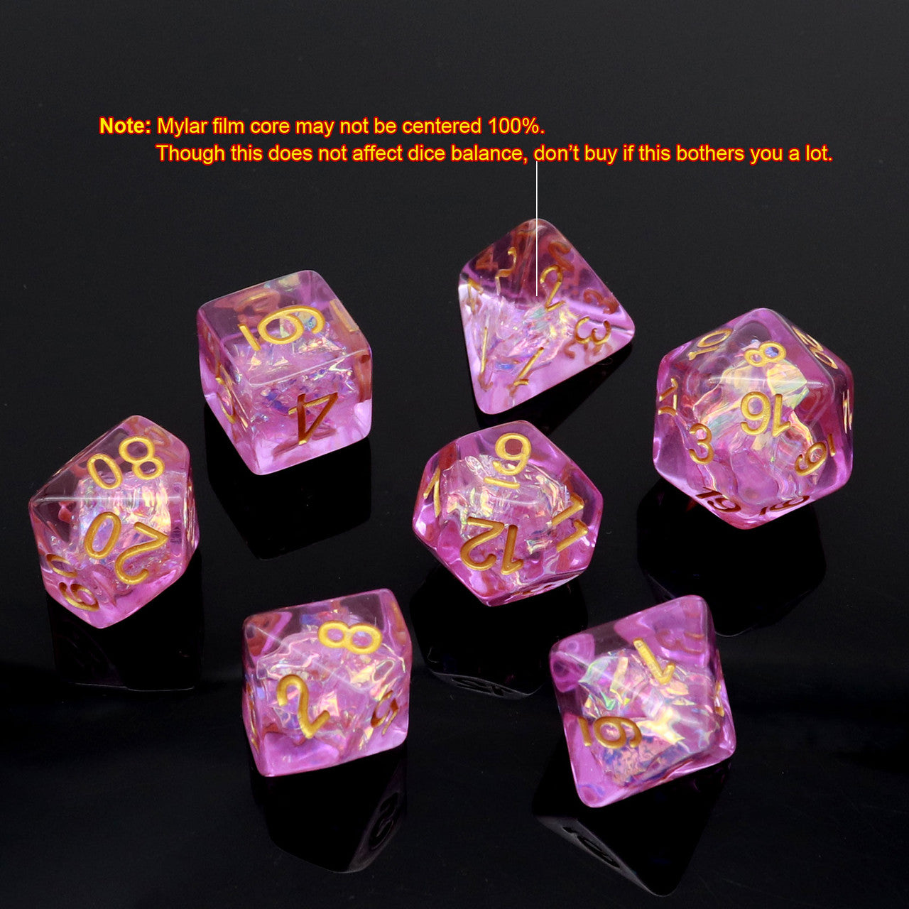 Iridescent dice, resin dice,purple dice