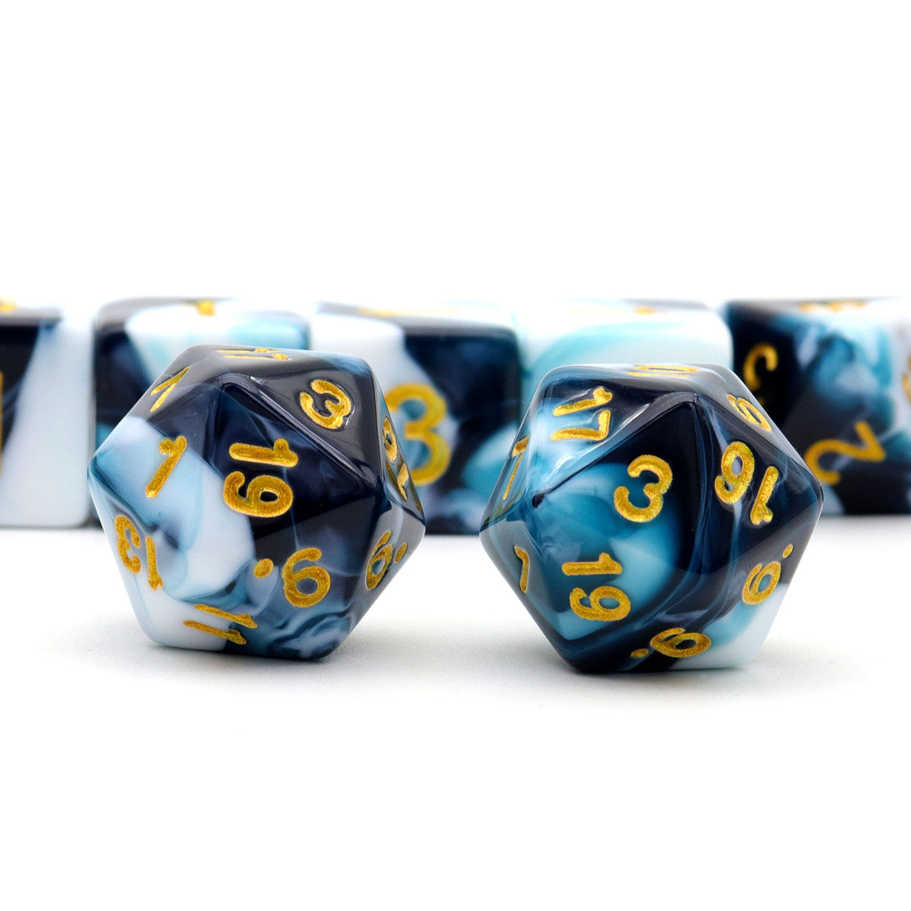 dnd dice, rpg dice, teal dice, dnd dice set,white dice,