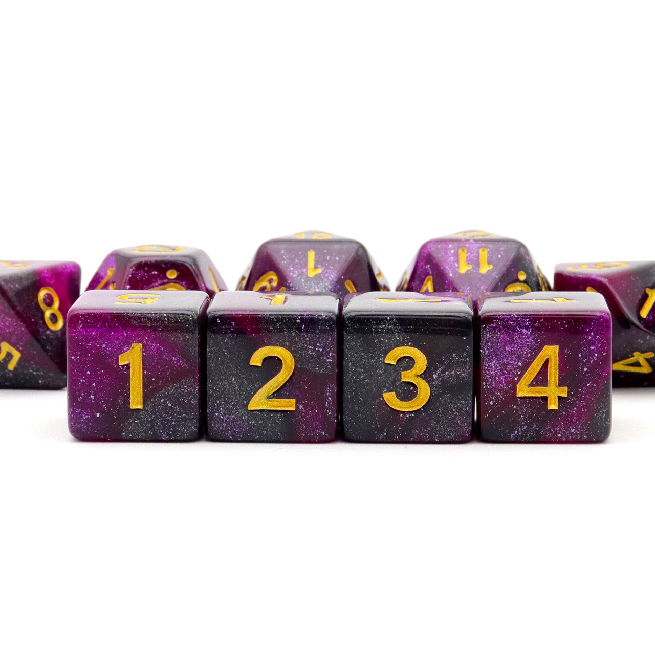 dnd dice, rpg dice, purple dice, dnd dice set,black dice