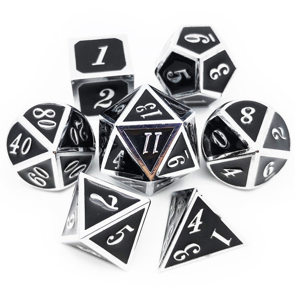 Dnd dice set black 