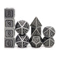 antique dice, metal dnd dice, dice set, iron dice, metal dice, steel dice, 11pcs dice