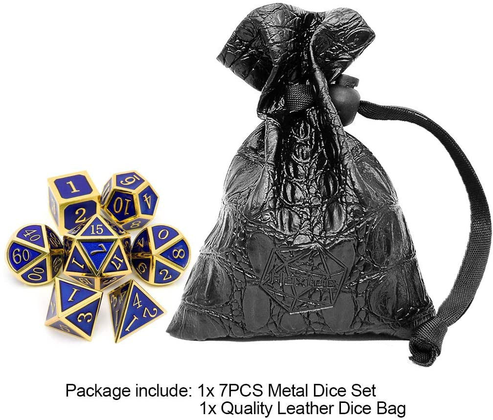 blue metal dice
gold blue dice
haxtec dice
metal dnd dice gold blue
metal dice 
blue dice