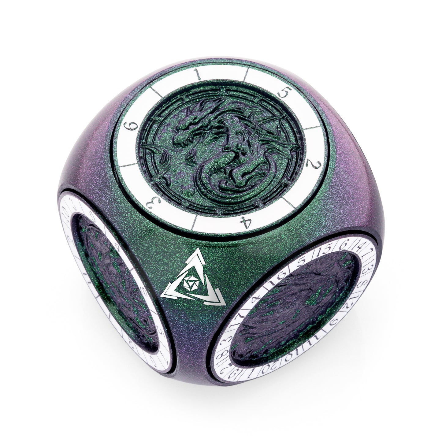 Cube Spinner Dice 7-in-1 Metal DND Dice Set Fidget Spinner Dice King Novelty DND Gifts