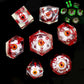 Haxtec Eyeball Sharp Edge Dice Set DND Dice Liquid Core Halloween D&D Dice for RPG Role Playing Dungeons and Dragons Gift