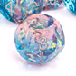 Haxtec Pastel Dreamscape Holographic Dice – Diamond-Cut Resin Set with Metal Case