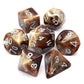 Haxtec 7PC Coffee DND Dice Set Resin RPG Dice - Last Latte