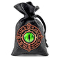 Haxtec Embroidered Rune-Infused Green Dragon Eye PU Leather Bag
