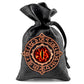 Haxtec Embroidered Rune-Infused Red Dragon Eye PU Leather Bag