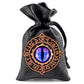 Haxtec Embroidered Rune-Infused Purple Dragon Eye PU Leather Bag