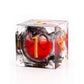 Haxtec Blood Black Red Liquid Core Sharp Edge Resin DND Dice Set Gold Numbering with Metal Case