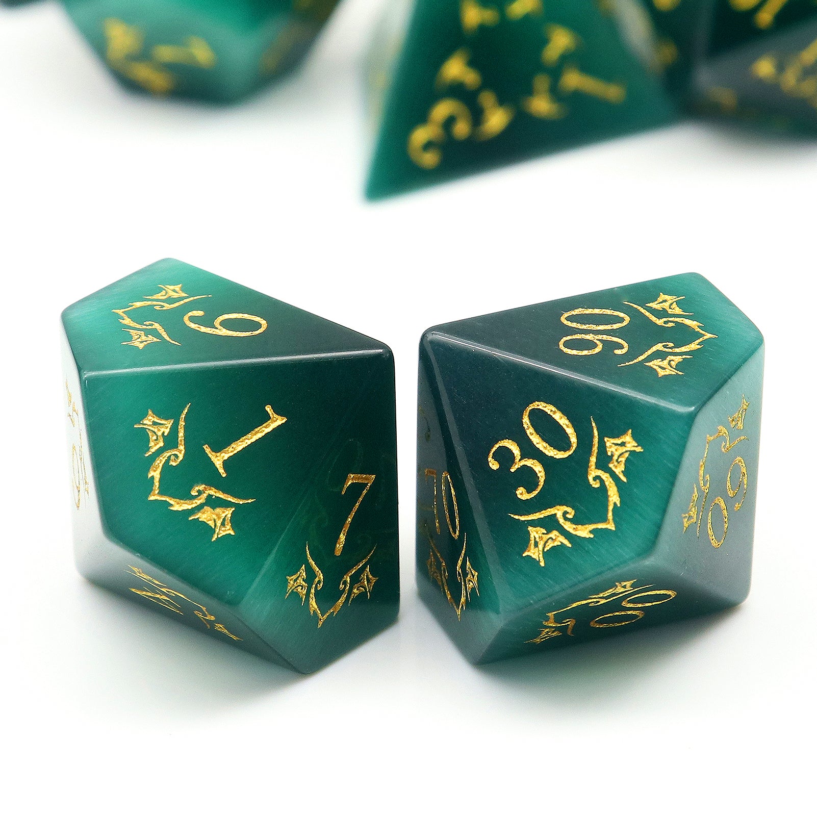 Emerald clearance gemstone dice