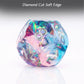 Haxtec Pastel Dreamscape Holographic Dice – Diamond-Cut Resin Set with Metal Case