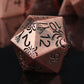 Haxtec Antique Spider Lily Metal DND Dice Set for Dungeons and Dragons TTRPG-Antique Copper