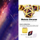 Haxtec Real Scene Metal Dice Set Gold Purple RPG Dice for DND 5E-Meteor Swarm