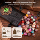 Haxtec Embroidered Rune-Infused Green Dragon Eye PU Leather Bag
