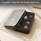 Haxtec Pastel Dreamscape Holographic Dice – Diamond-Cut Resin Set with Metal Case