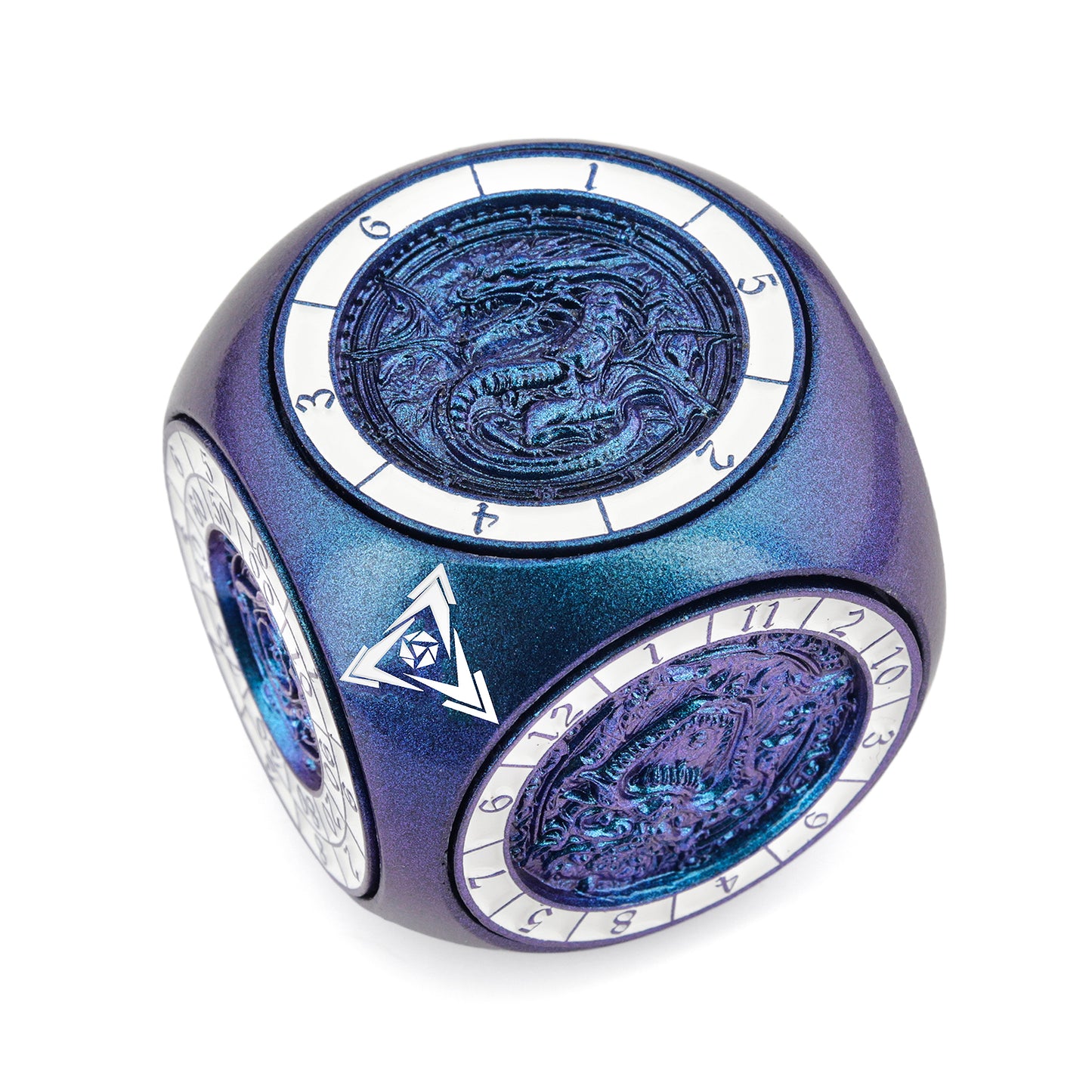 Cube Spinner Dice 7-in-1 Metal DND Dice Set Fidget Spinner Dice King Novelty DND Gifts