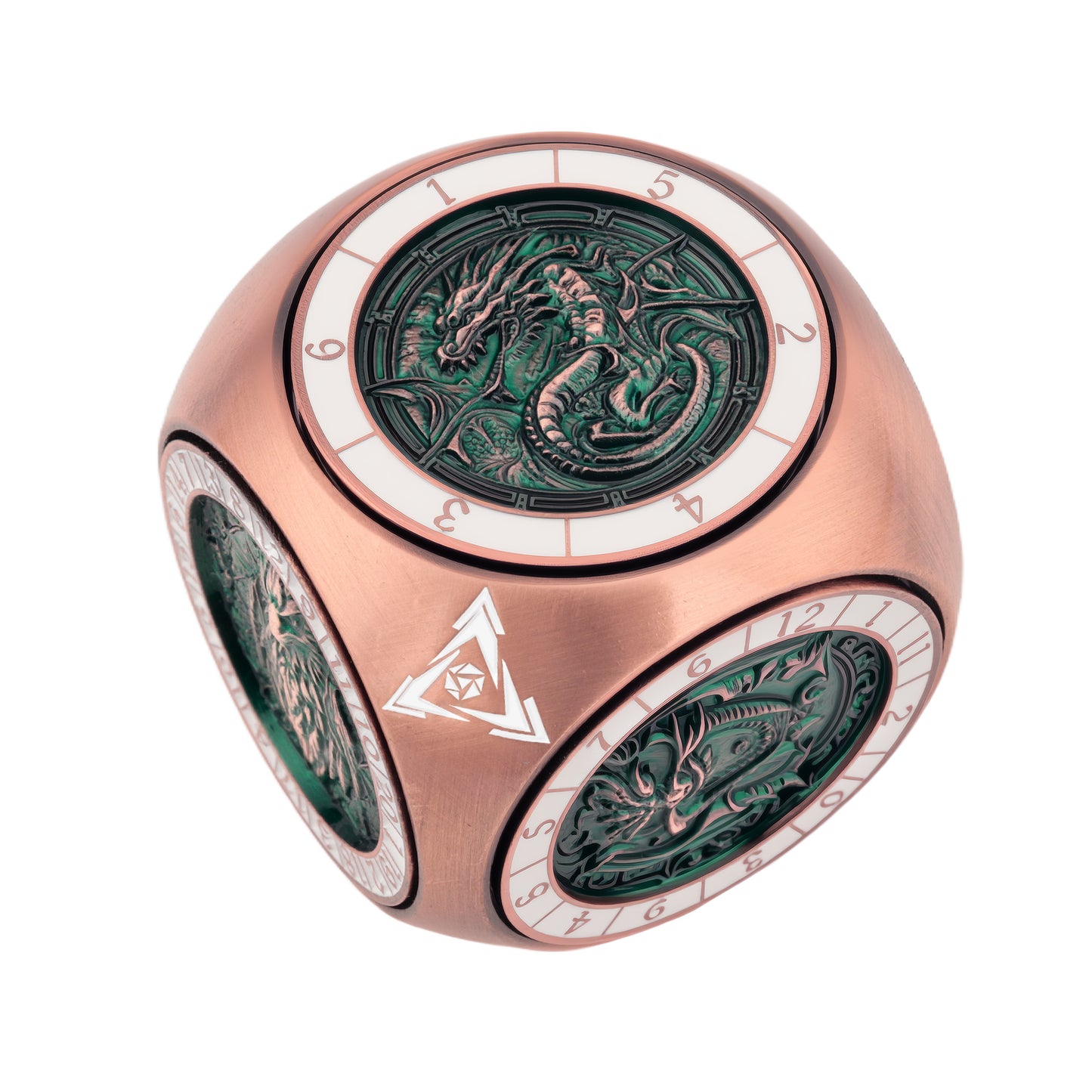 Cube Spinner Dice 7-in-1 Metal DND Dice Set Fidget Spinner Dice King Novelty DND Gifts