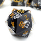 Haxtec Halloween Sharp Edge Dice Set DND Dice Glowing in the Dark D&D Dice for RPG Role Playing Dungeons and Dragons Gift