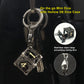 Haxtec Mini Metal Dice Set Necklace D&D Hollow D6 Dice Keychain DND Dice Gamer Gifts