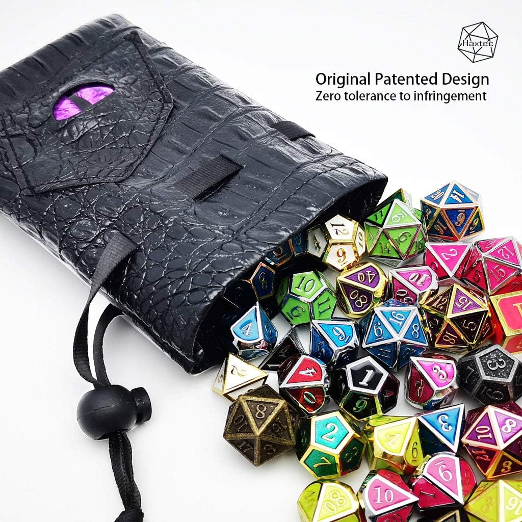 Dragon Eye Leather Dice Bag-Red Eye