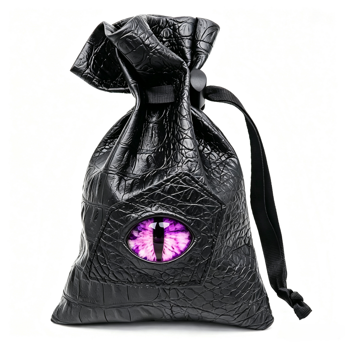 Dragon Eye Leather Dice Bag-Purple Eye