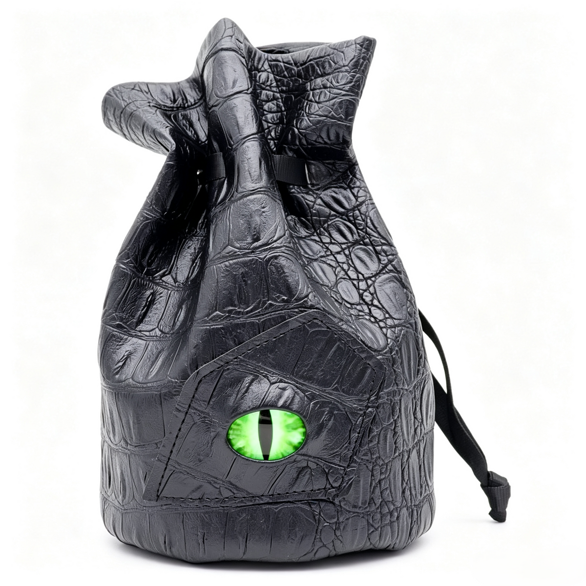 Dragon Eye Leather Dice Bag-Venom-Green Eye