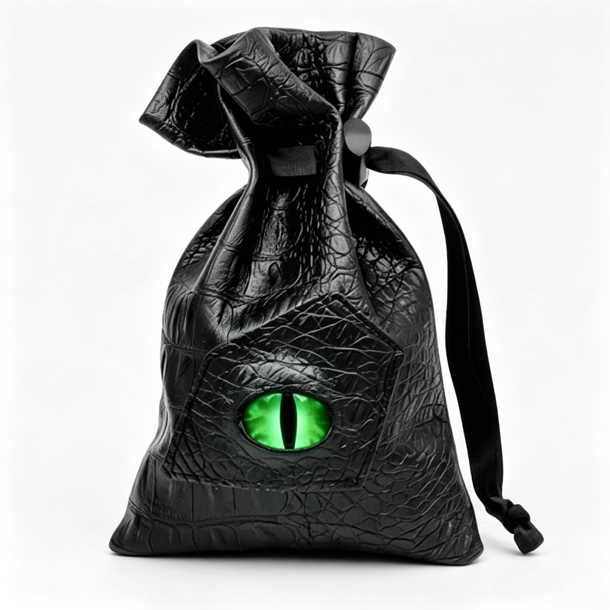 Dragon Eye Leather Dice Bag-Venom-Green Eye