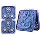 Haxtec Spinner Dice – Foldable 7-in-1 Metal Pocket RPG Set, blue