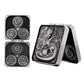 Haxtec Spinner Dice – Foldable 7-in-1 Metal Pocket RPG Set, Iron