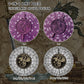 Spinner Dice 7-in-1 Metal DND Dice Set Fidget Spinner Dice Dragon Sword Novelty DND Gifts Purple