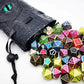 Dragon Eye Leather Dice Bag-Eternal-Blue Eye