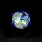 Haxtec Sapphire Blue Deepwater Iridescent Mylar Core Resin Dice with Velvet Pouch
