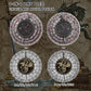 Spinner Dice 7-in-1 Metal DND Dice Set Fidget Spinner Dice Dragon Sword Novelty DND Gifts  Iron Red